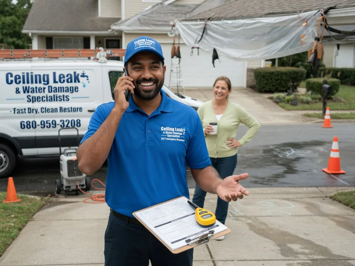 Ceiling Leak Cleanup Orchard, IA FAQs